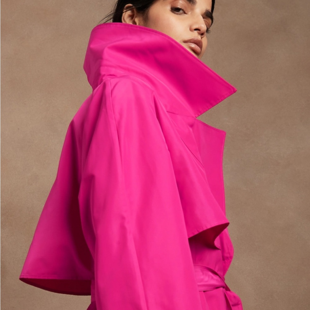 Magenta/Peony over sized opera coat